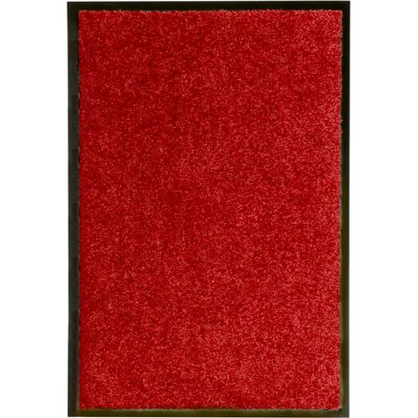 Felpudo lavable rojo 40x60 cm vidaXL