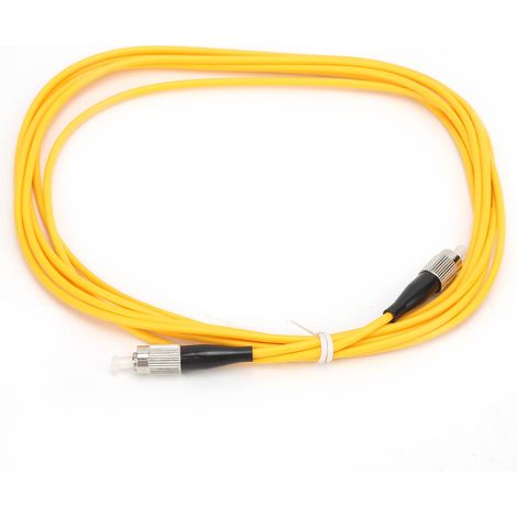 Câble Fibre Optique FC UPC à FC UPC SM DX 3,0 mm PVC, Jarretière Fibre Optique 3 m, Cordons de Liaison Monomode (1/5)