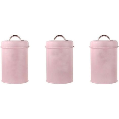 Ensemble de 3 boîtes de rangement en fer pour la cuisine, d'une capacité de 1200 ml, idéales pour ranger le café et éviter la rouille. (1/5)