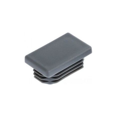 Bouchon rectangle pour tube 50X30 épaisseur tole du tube 3 à 5 Polyethylène noir