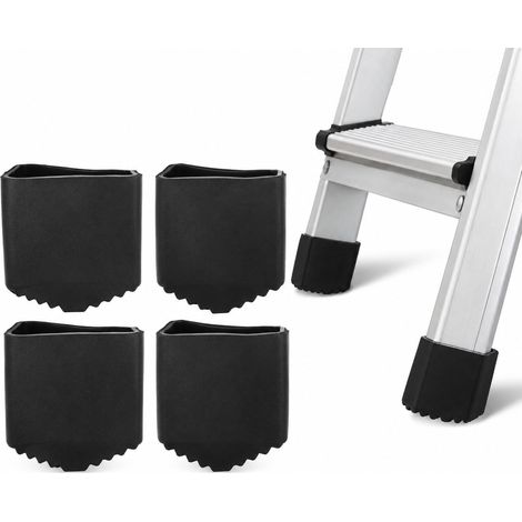 4 pièces de pieds de protection antidérapants en caoutchouc pour échelle - 40 x 20 - Embouts de remplacement pour échelles en aluminium - Universel - Embouts de remplacement en caoutchouc pour (1/5)