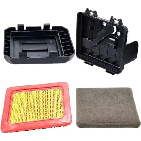 Boîtier de filtre à air de tondeuse, boîtier de filtre à air de rechange avec pré-filtre à air, pour moteurs 140 QSS, 160 QSS Motor/414598 (1/5)