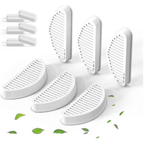Lot de 6 filtres de rechange et lot de 12 éponges filtrantes de rechange pour fontaine à eau automatique pour animaux de compagnie de 67 oz/2 l (1/5)