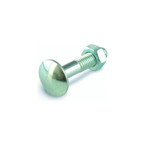 Boulons suki m5x40 50 pièces tête ronde col carré galvanisés