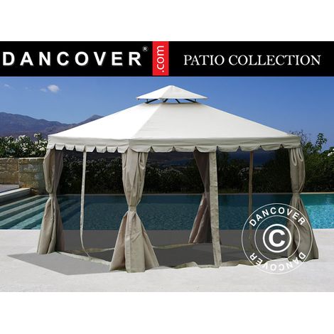 Gazebo Osiris 4x4 m, Sand - Dancover