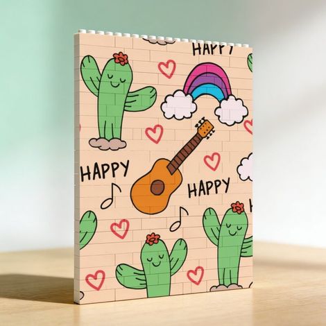 Kit cadre en briques à faire soi-même, cadeaux romantiques pour anniversaire (1/5)