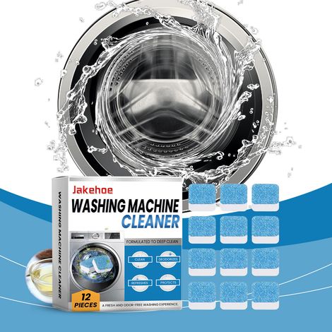 Washing Machine Descaling and Cleaning Sheets, Household Front-Loading Washing Machine Cleaner, Odor and Dirt Removal Sheets -- 12 pieces -- BIEMMEDUE (1/5)