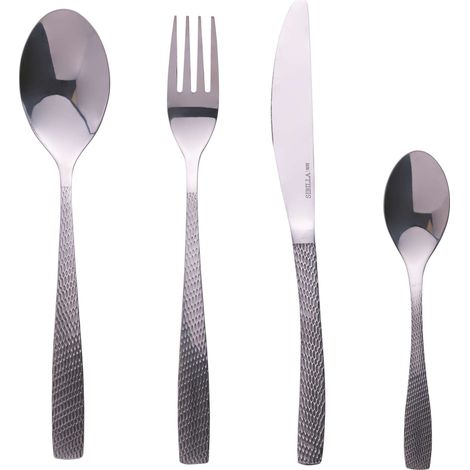 HARLEM SET 16PZ POSATE MARTELLATE ACCI LUC (1/2)