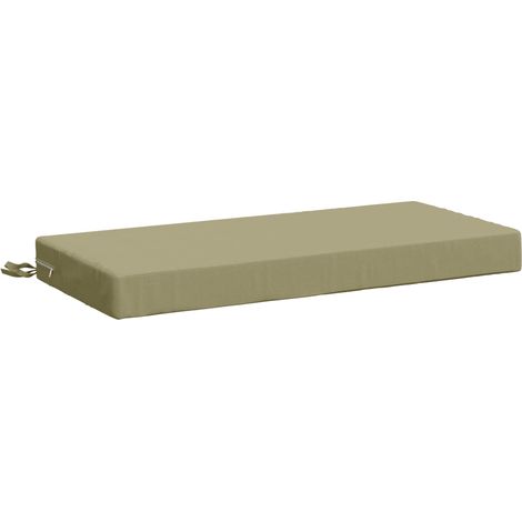 Coussin de banc SOEST 100 % polyester Vert clair 80 x 40 x 8 cm vidaXL