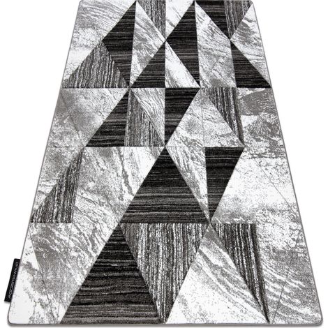 Teppich ALTER Nano Dreiecke grau grey 120x170 cm