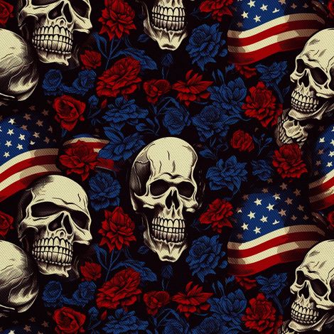 Tela decorativa para exteriores Oxford - Motivo de calavera I DX4390 (1/5)