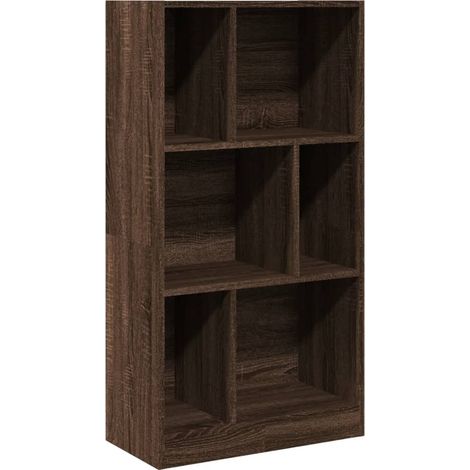Maison Exclusive - Bücherregal Braun Eichen-Optik 57x28,5x107,5 c