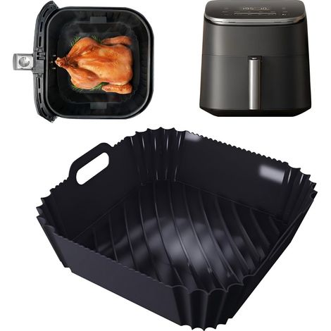 Moule Silicone Air Fryer for COSORI Air Fryer TurboBlaze 6L, Airfryer Accessoires Plat Silicone for COSORI Air Fryer TurboBlaze 6L CAF-DC601-KEU Friteuse Sans Huile (1/5)