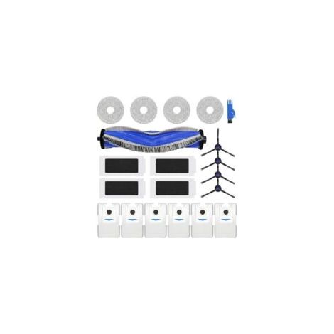 Accesorios de repuesto para la aspiradora robot ECOVACS DEEBOT T30S / T30S PRO: 1 cepillo principal, 4 filtros, 4 cepillos laterales, 4 mopas, 6 bolsas para el polvo. (1/5)