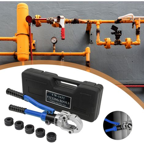 Ø12-28mm Hydraulische Presszange Kupferrohr Verbundrohr Rohrzange Pressmaschine