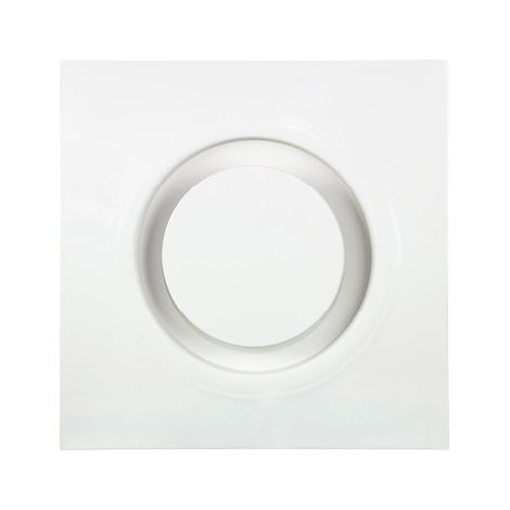Diffuseur circulaire aluminium réglable finition RAL9003 Matt sur plaque 595x595mm pour faux-plafond NATHER 998241