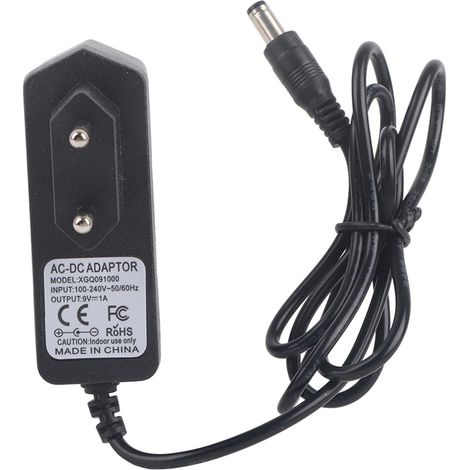 Adaptateur Universel 9V AC/DC pour Guitare Électrique et Pédale d'Effet, 100‑240V (Prise UE) (1/5)
