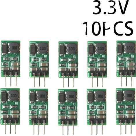 Modulo convertitore DC-DC step-down, tensione regolabile, uscita 1A, 3,3V, 10 pezzi (1/2)