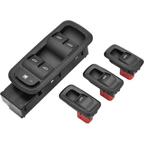 Elektrischer Fensterheberschalter, kompatibel mit Ford Fiesta Ecosport (2008–2015), Hauptschalter für die Beifahrer-Fensterhebertaste, Teilenummer: 8A6T14529AA, 8A6T14A132CC (1/5)
