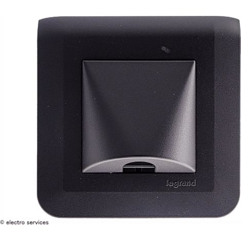 Sortie de câble Mosaic Legrand Noir complet  Griffes: Avec griffes