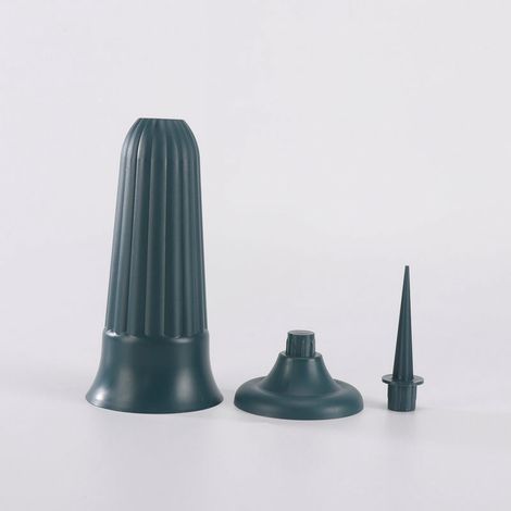 Vase De Cimetière - En Plastique - Pour Fleurs Fraîches Ou Artificielles - Fixation Au Sol - 1 Pièce (1/5)