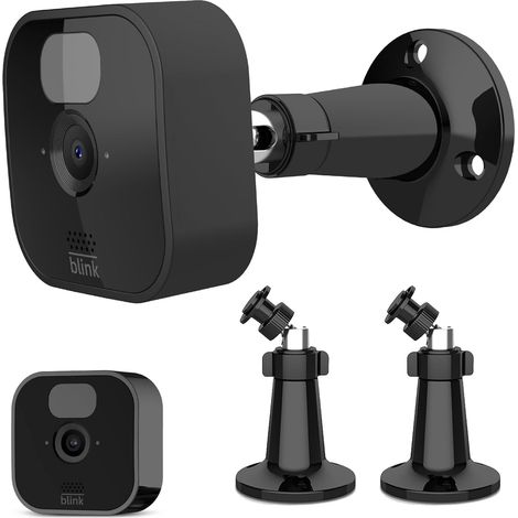 Support pour caméra , support mural réglable pour la caméra Outdoor (3ème)/ Outdoor 4 (4ème génération)/ Indoor/ Mini 2/ XT/ XT2 (Noir, pack de 2) (1/5)
