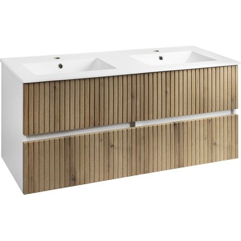 PANEDA STRIP meuble sous-vasque 119x55x45,2cm, chêne emporio (1/3)