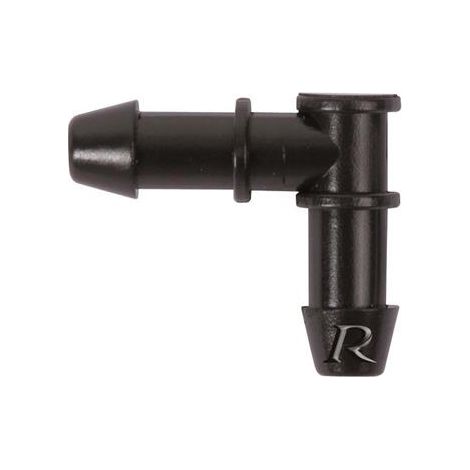 Coude cannelé pour tuyau diamètre6mm par 10 (1/2)