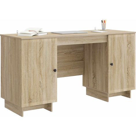 Maison Exclusive - Schreibtisch Sonoma-Eiche Holzwerkstoff 142,5