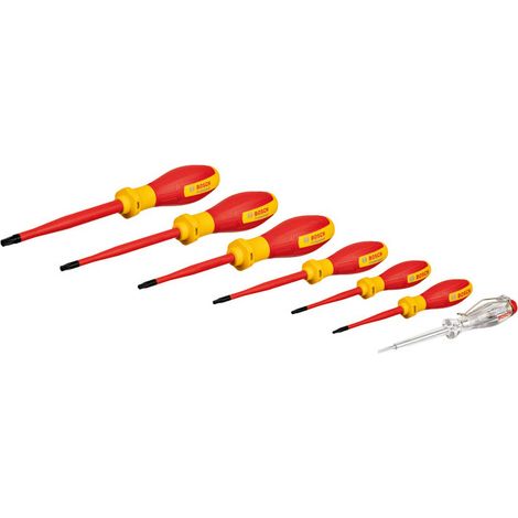 Bosch - Set de 7 tournevis et testeur TORX isolants 1600A02NF8 (1/4)