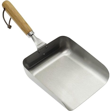 Spatola in acciaio inox Campingaz con manico in bamboo 28 cm