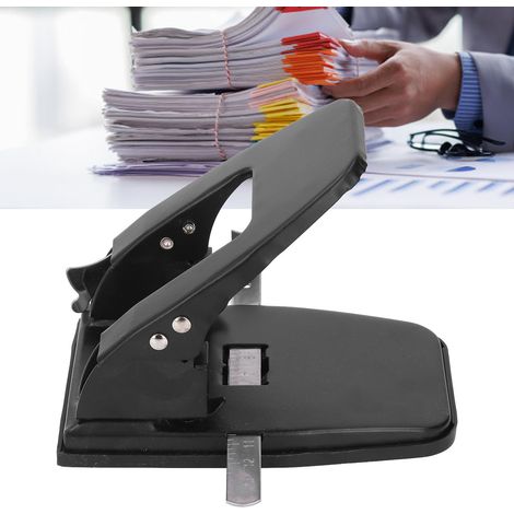 Perforateur 2 trous perforateur avec 100 attaches capacité 30 feuilles perforateur papier robuste poignée rembourrée pour dossier papier bureau maison (1/5)