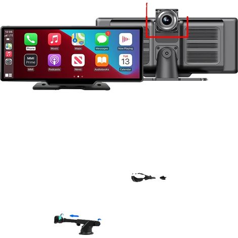 Caméra DVR de voiture, caméra avant 4K, connectivité sans fil, DVR 4K (1/2)