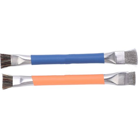 Juego de 2 cepillos de limpieza multiángulo para placas base y componentes electrónicos. (1/5)