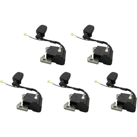 Bobines d'allumage 76 mm (5 pièces), outils automobiles pour mini quads, pocket bikes et moteurs 2 temps (33, 43, 47 et 49 cm³). (1/5)