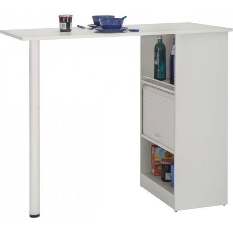 Mange debout blanc avec rangement Lohan (1/3)