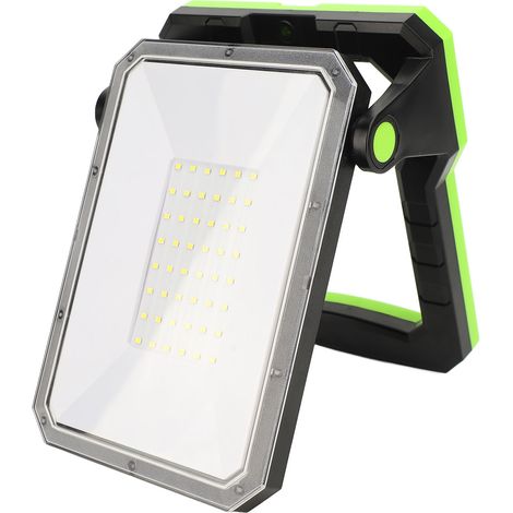 Lampe de travail LED avec support pliable, haute puissance, recharge USB-C, étanchéité IP65, lampe portable pour usage extérieur (1/5)