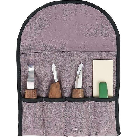 Set mit Holzschnitzwerkzeugen für Anfänger und Profis, inklusive schnittfester Schutzhandschuhe