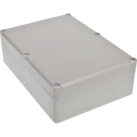 Boîtier RS PRO en ABS, 176.8 x 125.95 x 56.65mm, Gris IP67, Blindé ( Prix pour 1 ) (1/3)