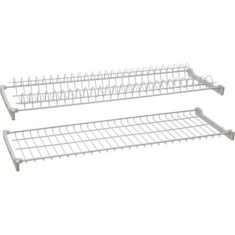 6 x MENSOLA SCOLAPIATTI ACCIAIO PLAST C/SUPP 56 CM