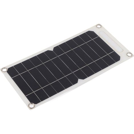 Panneau de charge solaire ultra-mince, chargeur portable pour téléphone portable, idéal pour l'extérieur (1/5)