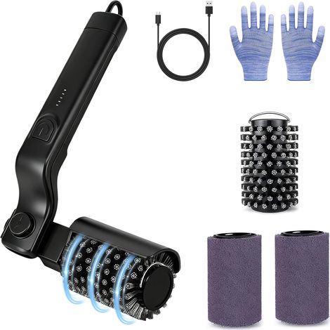 Brosse électrique pour barbecue, angle réglable à 180°, 3 niveaux de nettoyage, 90 minutes d'autonomie, tête de brosse en acier inoxydable remplaçable pour grille de barbecue (1/5)