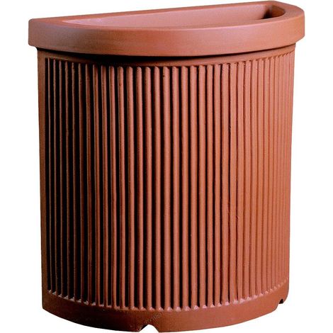 Semicerchio Resina Millerighe 54 cm. Terracotta