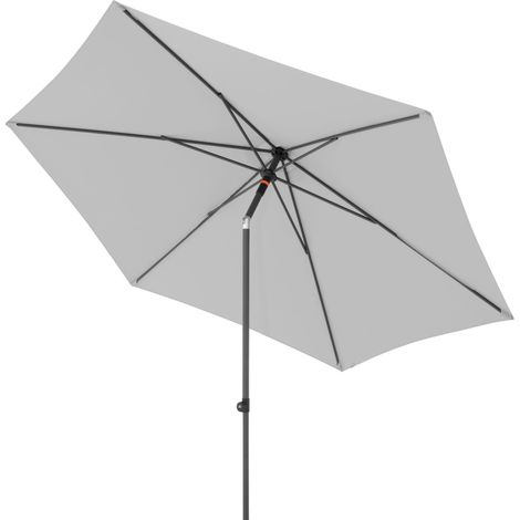 Doppler myZone 300 Mittelmastschirm Push-Up rund 300 cm Sonnenschirm 6 Farben 461591 827 Hellgrau (1/2)