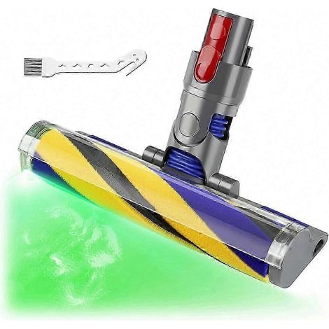 Tête de brosse douce et moelleuse de rechange à LED pour V7 V8 V10 V11 V15, accessoire d'aspirateur amélioré avec lumière verte LED (1/5)