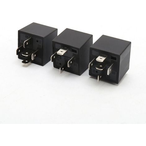 Relais pour véhicules à énergie nouvelle 40A/30A 12V, relais 4 broches 5 broches, relais 40A 4 broches 12V avec support, pour utilisation dans une boîte à fusibles.
