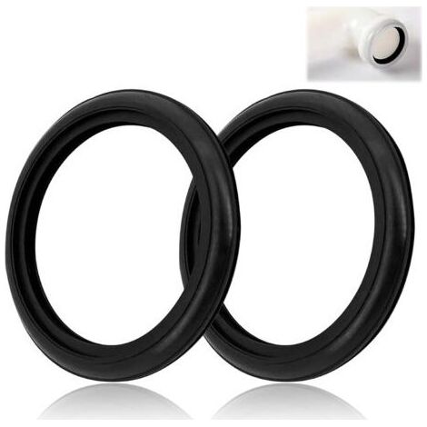 Joints d'étanchéité pour tuyau de chasse d'eau de réservoir de WC, 2 joints à lèvre, compatibles avec la pièce détachée 362.771.001, diamètre extérieur 55 mm, diamètre intérieur 42 mm (1/5)