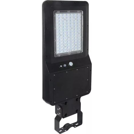 V-Tac Farola Solar Negra con Sensor de Movimiento
