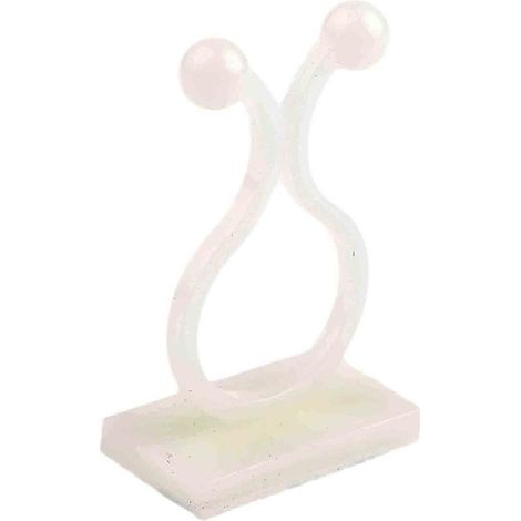 JSSEVN - Self-adhesive cable clips, max Ø 14.8mm in Nylon (Price for a pack of 100)