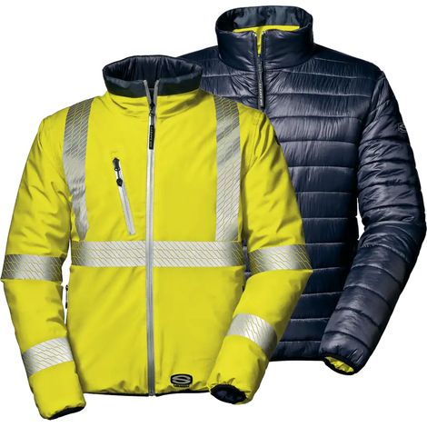 SIR SAFETY SYSTEM BANF Blouson de travail réversible jaune haute visibilité Taille 3XL